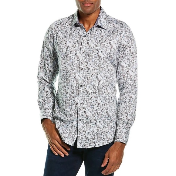 ROBERT GRAHAM Shirt Whitlock Flip Cuff Button Up - Picture 15 of 15